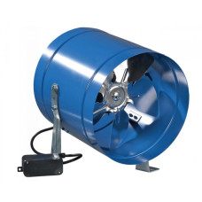 Priemyselný potrubný ventilátor 200 VKOM-priemer napojenia 208mm výkon:405m3/h 230V 