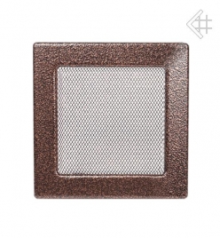 17x17bez žaluzie Krbová mriežka čiernomedená