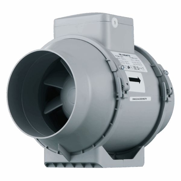 Axiálne odsávacie ventilátory VENTS TT 125PRO priemer napojenia 125mm-dvojrýchlostný výkon:240-350m3/h napätie 230V