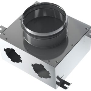 Blauberg BlauFast SR 125/75x2 01-Okrúhly kovový adaptér pre montáž na strop alebo na stenu.