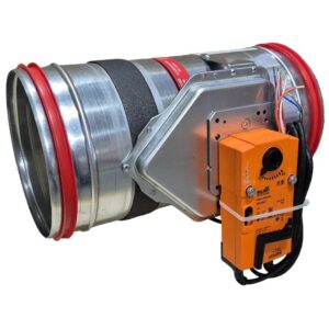 CCF CIRCE4 M230-S D125 mm Motorizovaná požiarna klapka s kruhovým prierezom