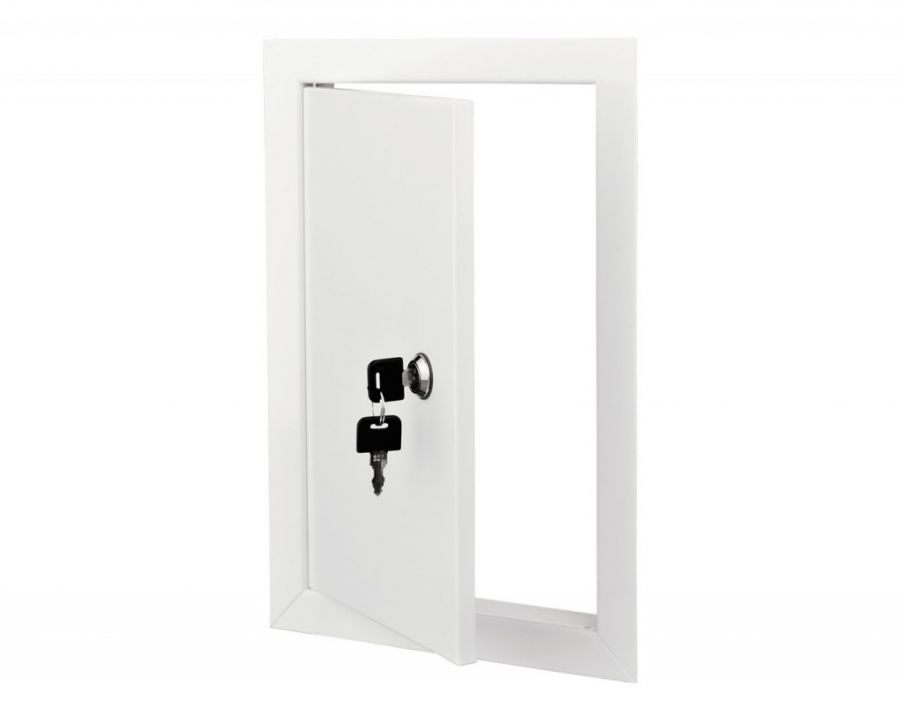 DMZ-150×150-Biele-kovove-revizne-dvierka-zatvaranie-na-klucik-2