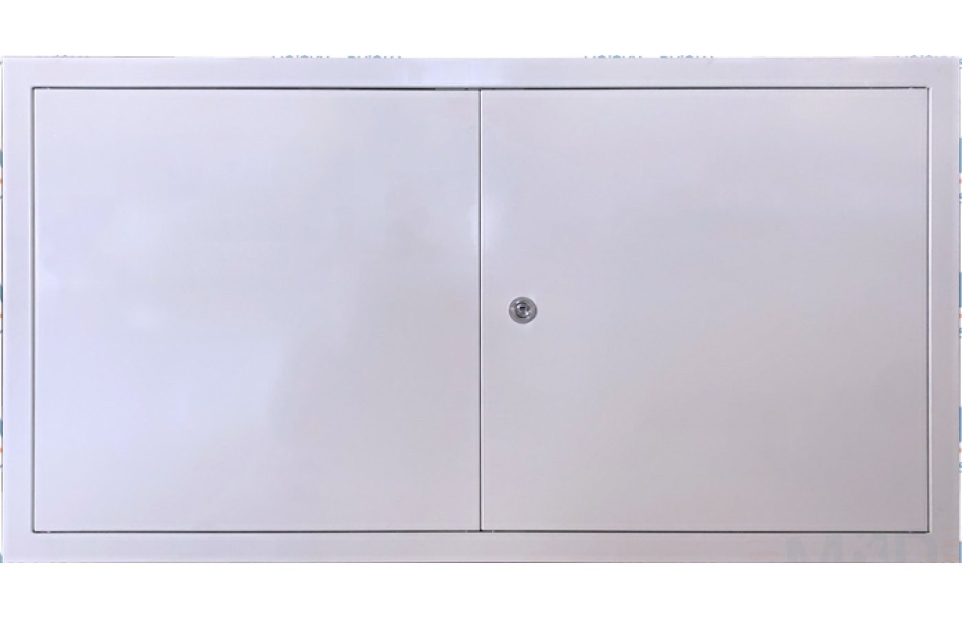 Dvojkrídlové kovové dvierka DV 1000x600 Biele štvorhran Dvojkrídlové kovové dvierka DV 1000x600 Biele štvorhran