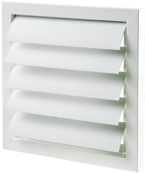 GRM 485x485 Gravitačná mriežka rám kovový lamely plastové uchytenie lamiel kovovou tyčou