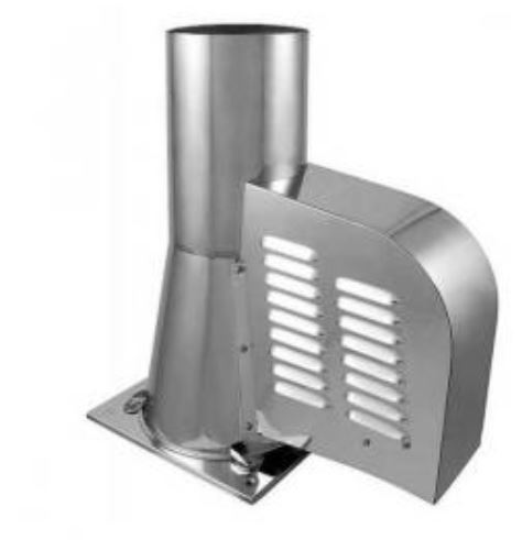 Generátor komínového ťahu o150 mm - podstava štvorec