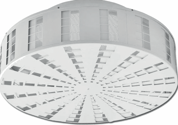 HVD 800 - Priemyselný prívodný anemostat - pre horizontálny a vertikálny prívod vzduchu