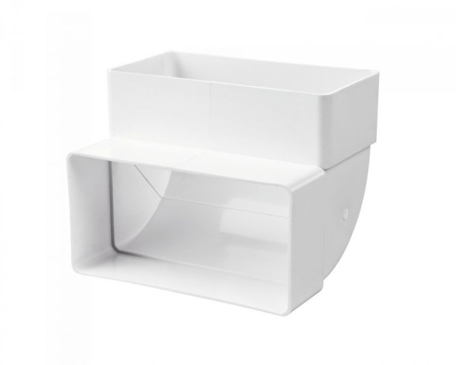 Koleno kód KP75-25 plochý kanál 75X150mm 90-stupňový vertikálny Koleno kód KP75-25 plochý kanál 75X150mm 90-stupňový vertikálny