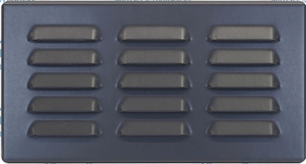 Kovová mriežka 260x140 mm ANTRACIT - RAL 7016