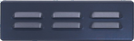 Kovová mriežka 260x80 mm ANTRACIT - RAL 7016