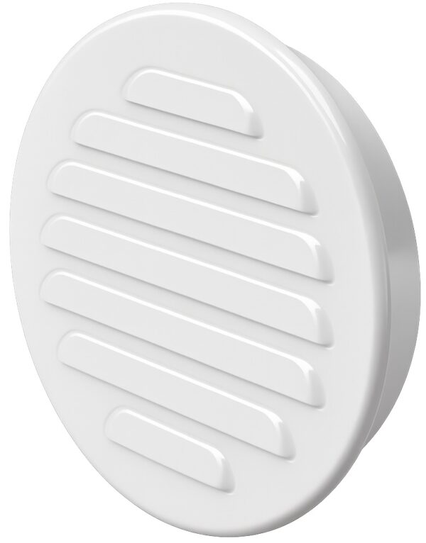 Kovová vetracia mriežka - M-9- BIELA - 100mm/krycia plocha 130mm