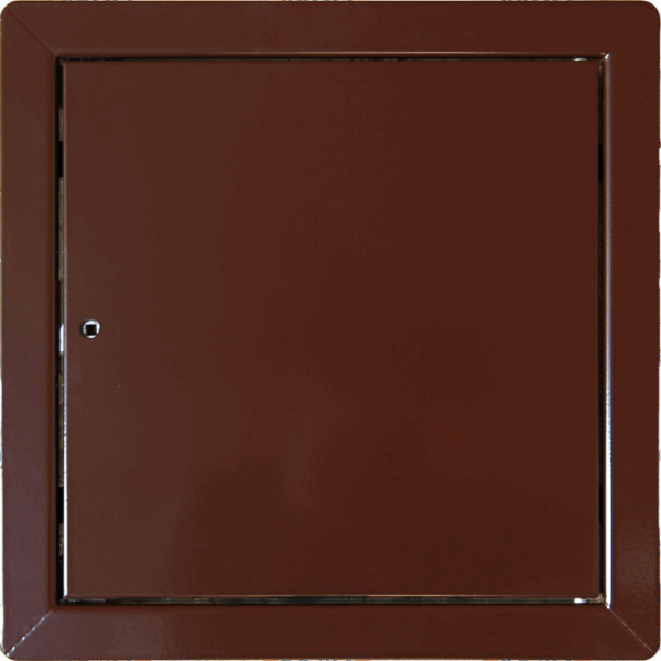 Kovové revízne dvierka CZ 600x600 HNEDÉ zatváranie štvorhran