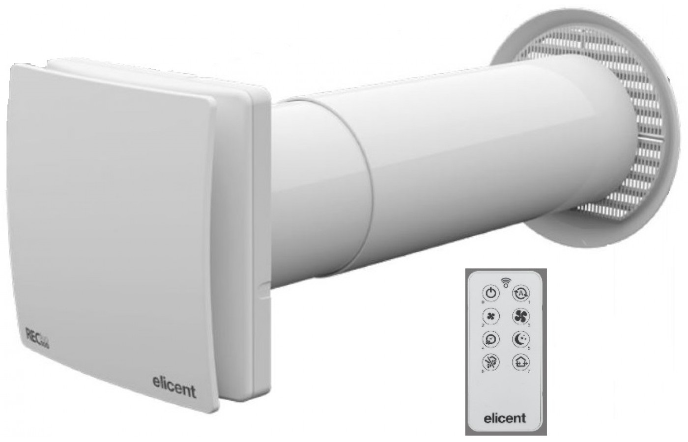 Lokálny rekuperátor DYNAIR ELICENT MAICO REC DUO 100 PLUS RC-∅100mm 50m3/h-s diaľkovým ovládačom Lokálny rekuperátor DYNAIR ELICENT MAICO REC DUO 100 PLUS RC-∅100mm 50m3/h-s diaľkovým ovládačom