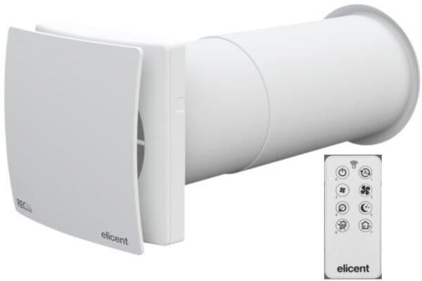 Lokálny rekuperátor ELICENT MAICO REC DUO 150 PLUS RC-∅150mm 50-70m3/h-s diaľkovým ovládačom-spárovatelné medzi sebou