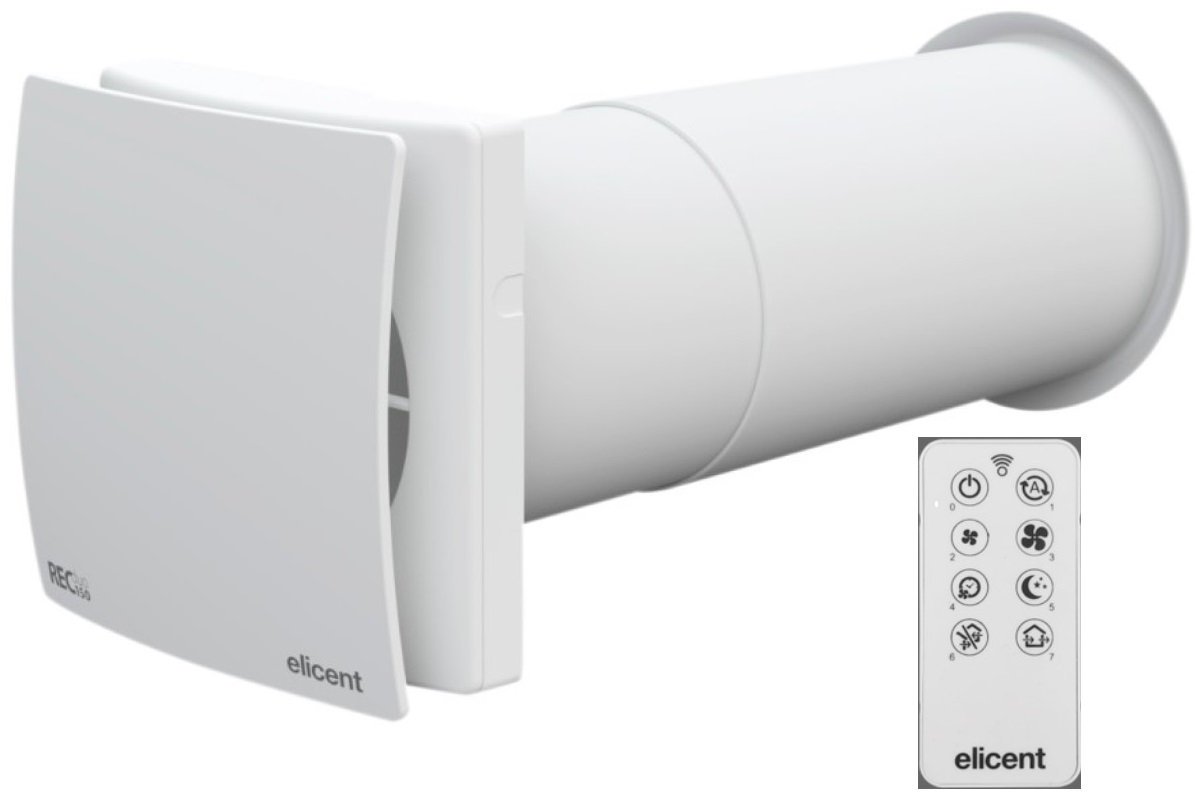 Lokálny rekuperátor ELICENT MAICO REC DUO 150 PLUS RC-∅150mm 50-70m3/h-s diaľkovým ovládačom-spárovatelné medzi sebou Lokálny rekuperátor ELICENT MAICO REC DUO 150 PLUS RC-∅150mm 50-70m3/h-s diaľkovým ovládačom-spárovatelné medzi sebou