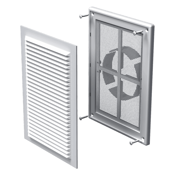 MV 125VDS+sieťka proti hmyzu+príruba nastavitelná-100-150mm