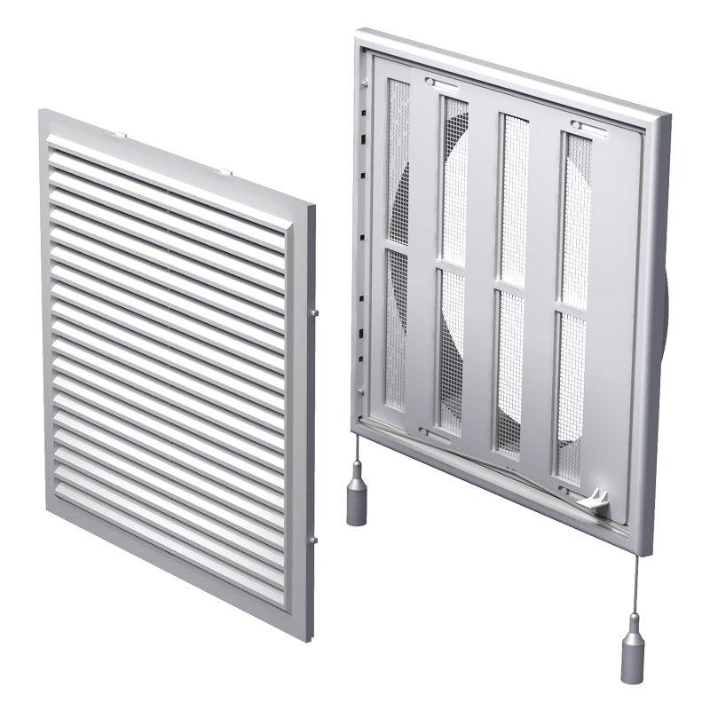 MV250/200VRS+sieťka proti hmyzu+zatváranie+príruba 200mm MV250/200VRS+sieťka proti hmyzu+zatváranie+príruba 200mm