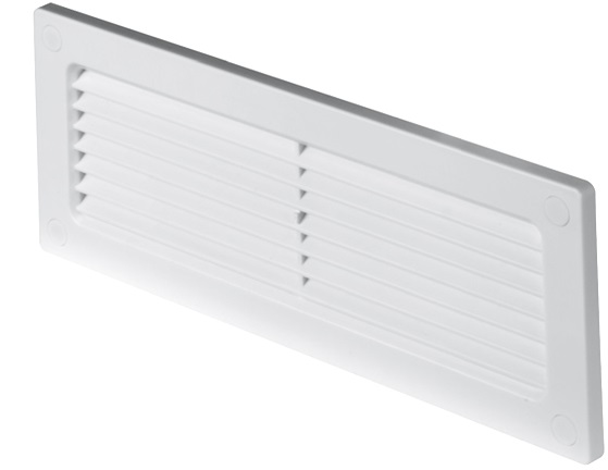 Mriežka kód KP204x30 na ploché potrubie 60x204mm Biela