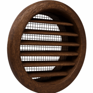 Mriežka plastová MV50/2BVS Mahagon so sieťkou proti hmyzu 2kusy v balení