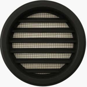 Mriežka plastová MV50/2BVS čierna-so sieťkou proti hmyzu 2kusy v balení