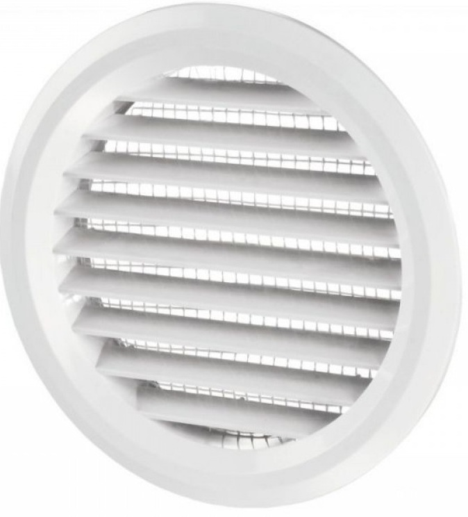 Mriežka plastová MV80BVS-bielá so sieťkou proti hmyzu Mriežka plastová MV80BVS-bielá so sieťkou proti hmyzu