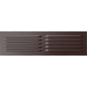 OPZ 500x140 Hnedá Hliníková mriežka
