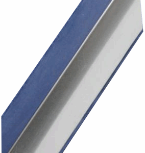 Ochranná lišta na roh NEREZOVÝ-brúsený matný výška1m/45mm/45mm