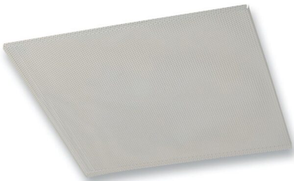 PS-PP 595 X 595mm - Perforovaný stropný anemostat kovový biely