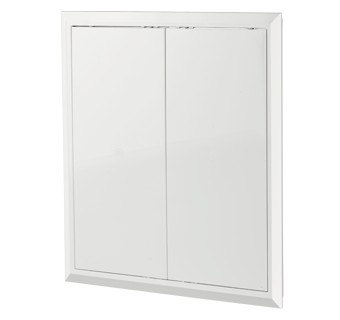 Plastové revízne dvierka biele D2  300x300