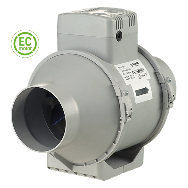 Poloradiálne potrubné ventilátory Blauberg Turbo 160 EC motor Ø 160mm-výkon:600m3/h napätie 230V Poloradiálne potrubné ventilátory Blauberg Turbo 160 EC motor Ø 160mm-výkon:600m3/h napätie 230V