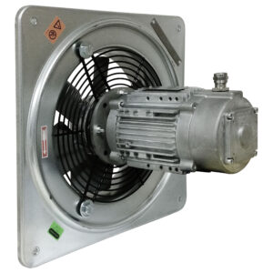 Protivýbušný axilálny ventilátor ELICENT Dynair QCM-ATX 718 T-400V II2G IIB T4 /ochrana motora Ex Db/