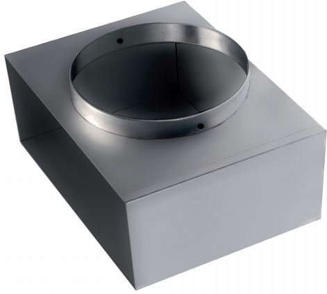 REW 300 X 100 - 1 X DIA 125mm - Pripojovacia krinka pre nástenné a podlahové mriežky