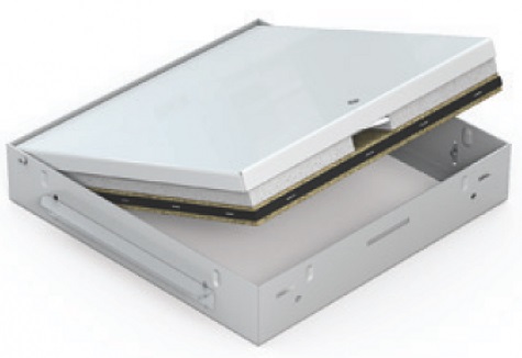 RFP 500x500 KL celoplechová biela zatváranie štvorhran EI45minut