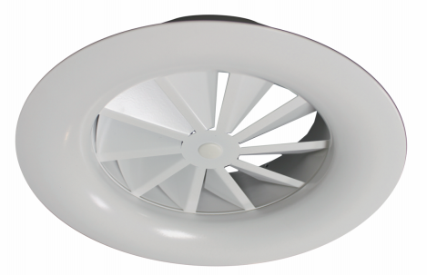 RWR-2 - 160mm - Stropná oceľová mriežka s fix lamelami