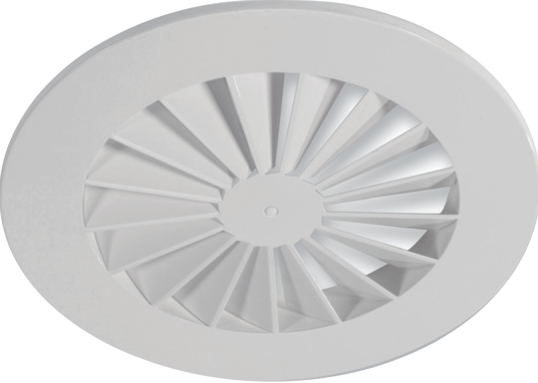 RWR-N 250 - 300m³/h - Stropný anemostat s fixnými lamelami