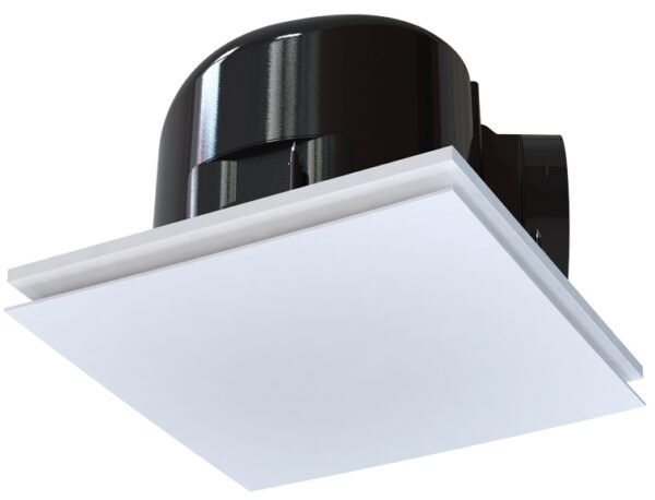 Radiálny ventilátor do stropu VENTS HBF SQUARE 250TH hranatý-časový dobeh+parový senzor