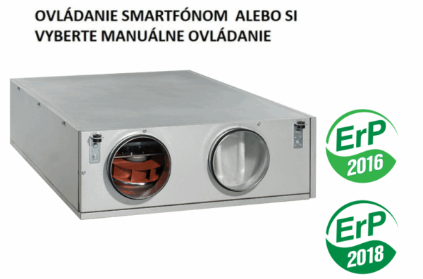 Rekuperácia VENTS  VUT 300 PBE EC A 21 WIFI-340m3 s predohrevom