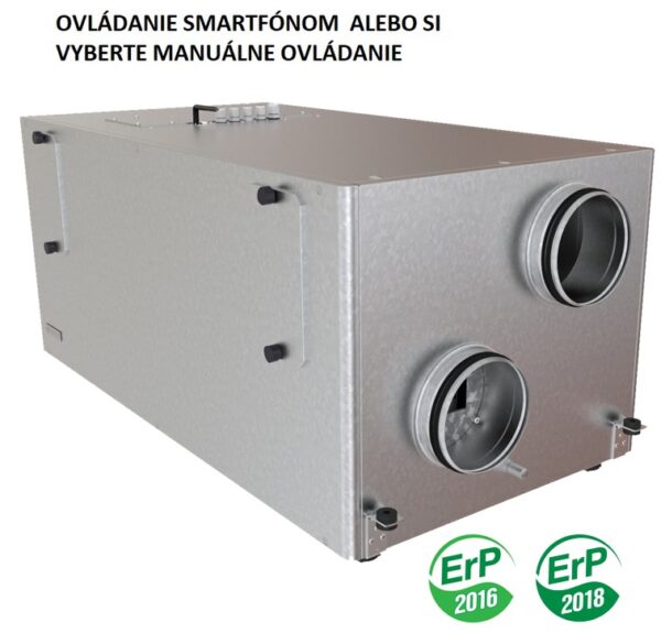 Rekuperačná jednotka VENTS VUT 700 HBE EC A21 WIFI-ovládací panel A21WIFI-Vertikal-830m3/h+predohrev