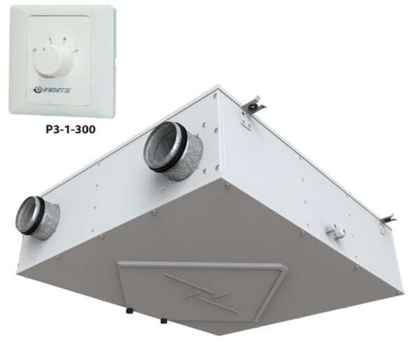 Rekuperátor VENTS VUE 450 P3 A3 Entalpická výkon 500 m³/h trojrýchlostný