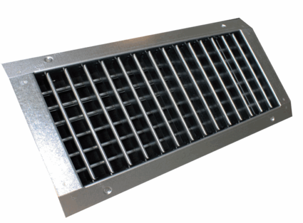 SPN-VH GALVA 600 x 200 MM (LxH) - Dvojradová mriežka pre SPIRO potrubie