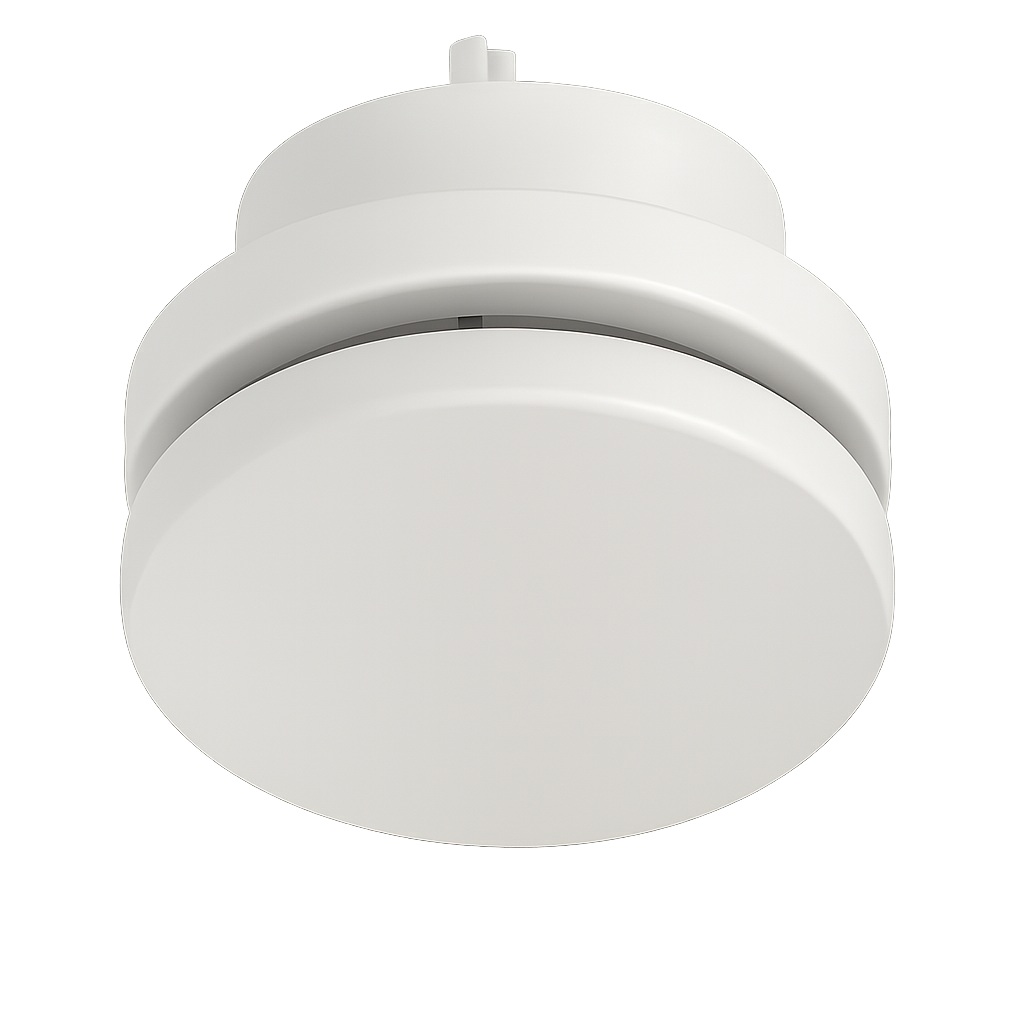 SVA 80mm (RAL 9016) - Tanierový ventil kovový - prívodný/odvodný SVA 80mm (RAL 9016) - Tanierový ventil kovový - prívodný/odvodný