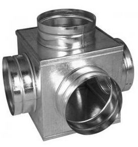 Skrinka 5 x Ø125 mm pozink