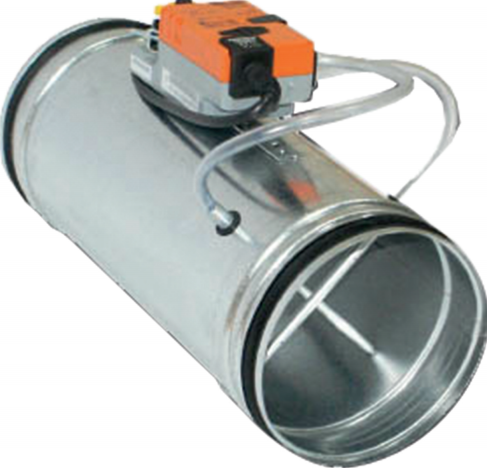 VAV-KC 400 - Spätná klapka s motorom a tlakovým spínačom