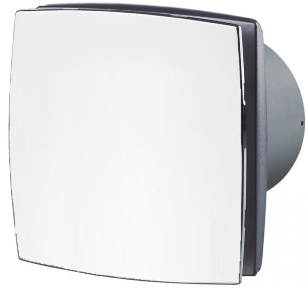 Ventilátor Vents 100LD  Predný panel chróm lesklý zapínanie a vypínanie vypínačom na svetlo