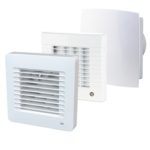 Ventilátory do kúpeľne a WC s automatickou žalúziou