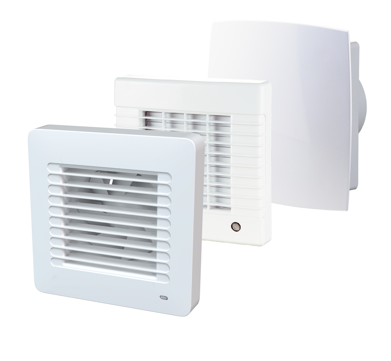 Ventilátory do kúpeľne a WC s automatickou žalúziou