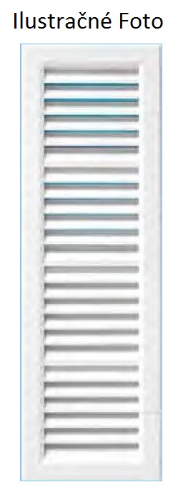 Vetracia mriežka 100x600mm bez sieťky