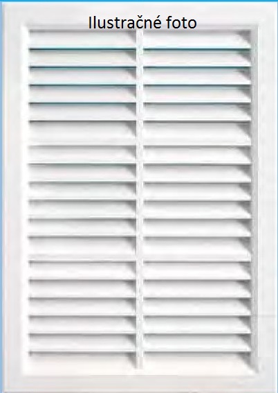 Vetracia mriežka 200x1300mm so sieťkou