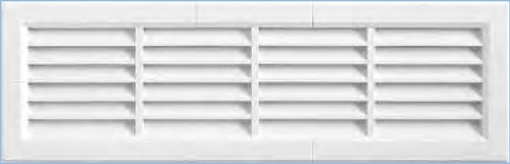 Vetracia mriežka 400x100mm bez sieťky Vetracia mriežka 400x100mm bez sieťky