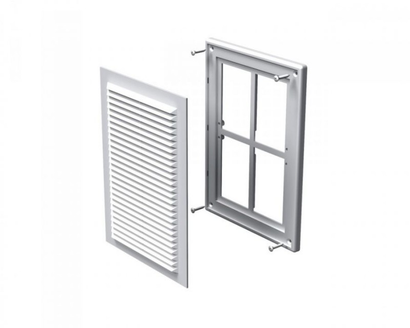 Vetracia mriežka MV125S-so sieťkou proti hmyzu Vetracia mriežka MV125S-so sieťkou proti hmyzu