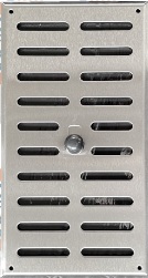 Vetracia mriežka uzatvárateľná MU 190x340mm NEREZ brúsený